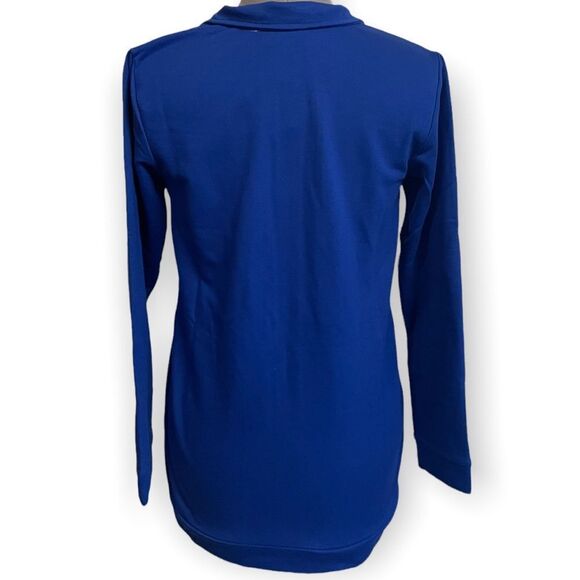 Quacker Factory Blue Zip up rhinestone snowflake christmas size XXS NWT - Picture 2 of 5